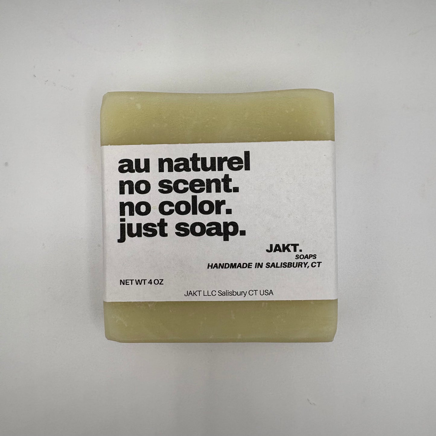 Au Naturel - No Scent. No Color. Just Soap.