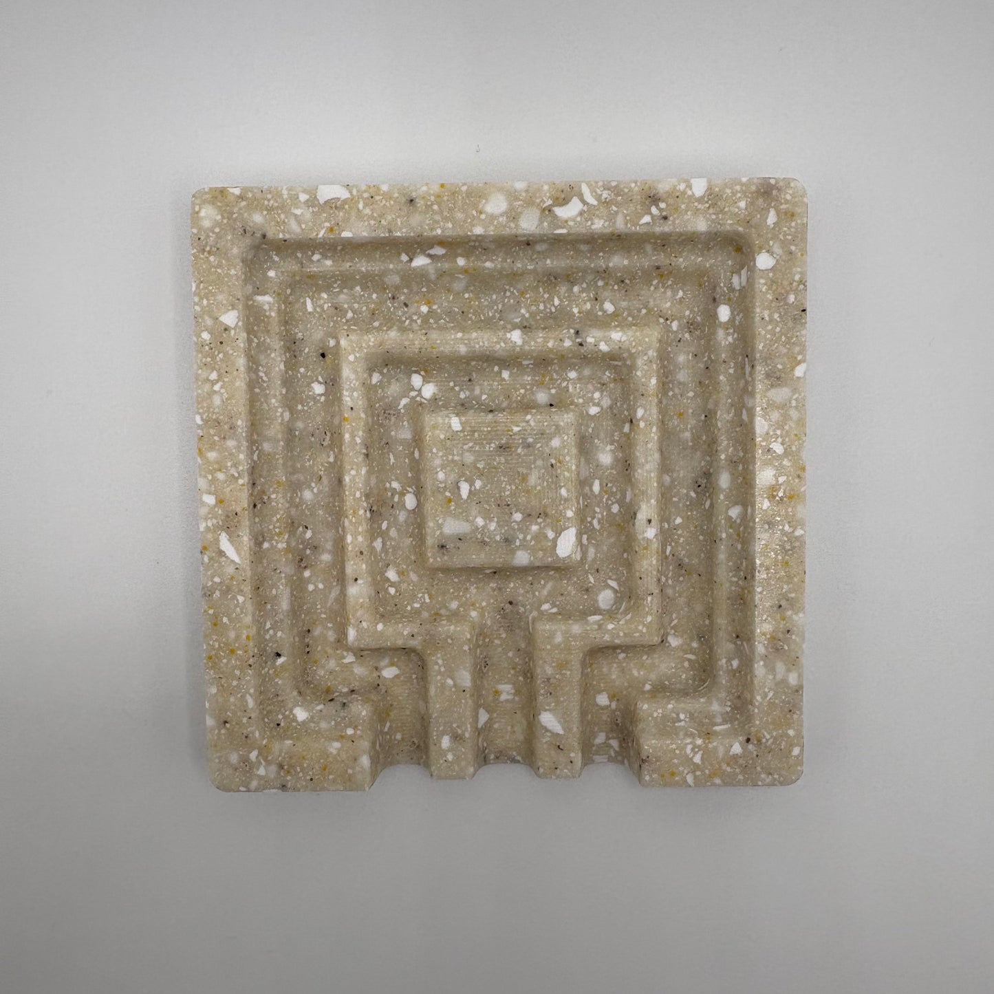 Speckled Cream Corian Soap Dish