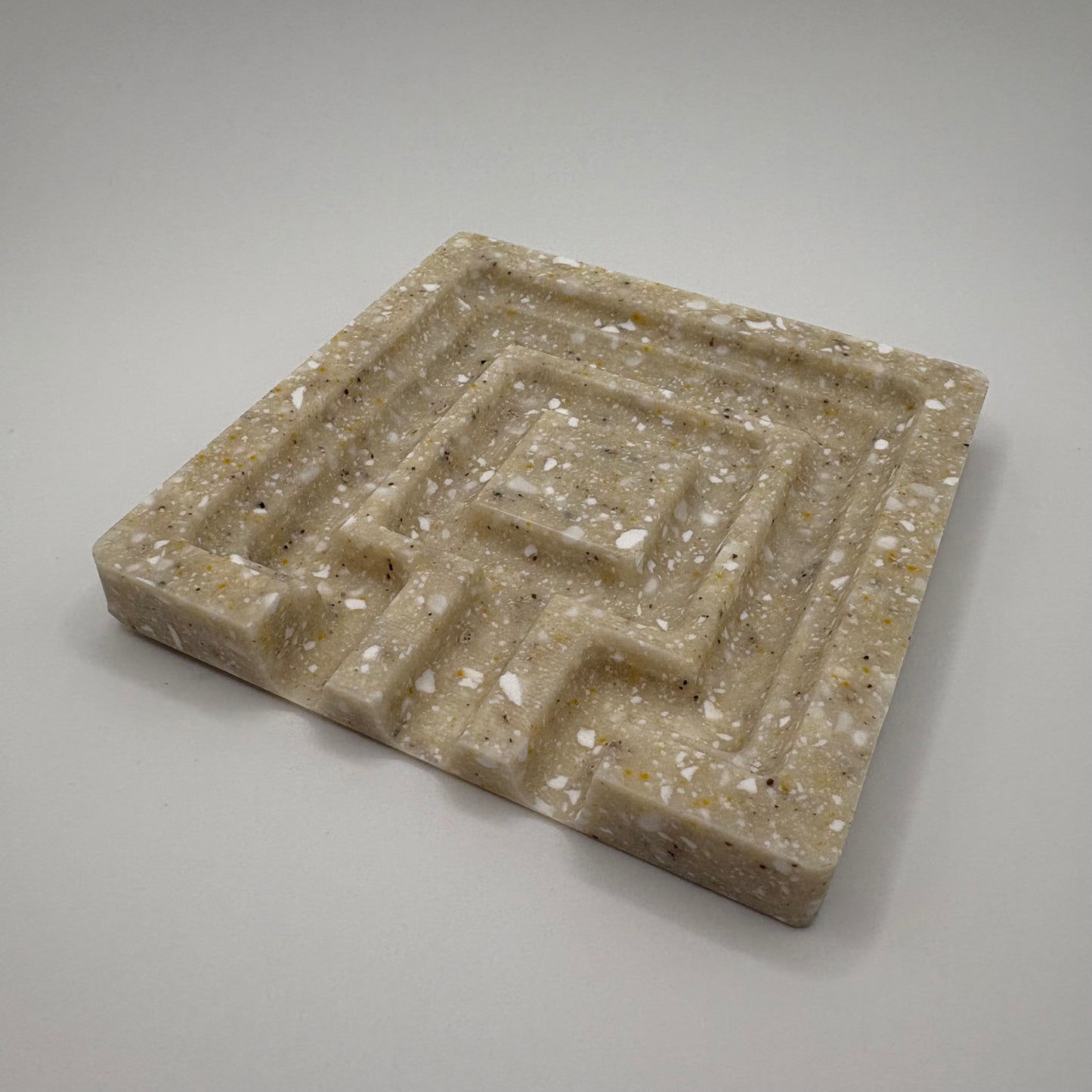 Speckled Cream Corian Soap Dish