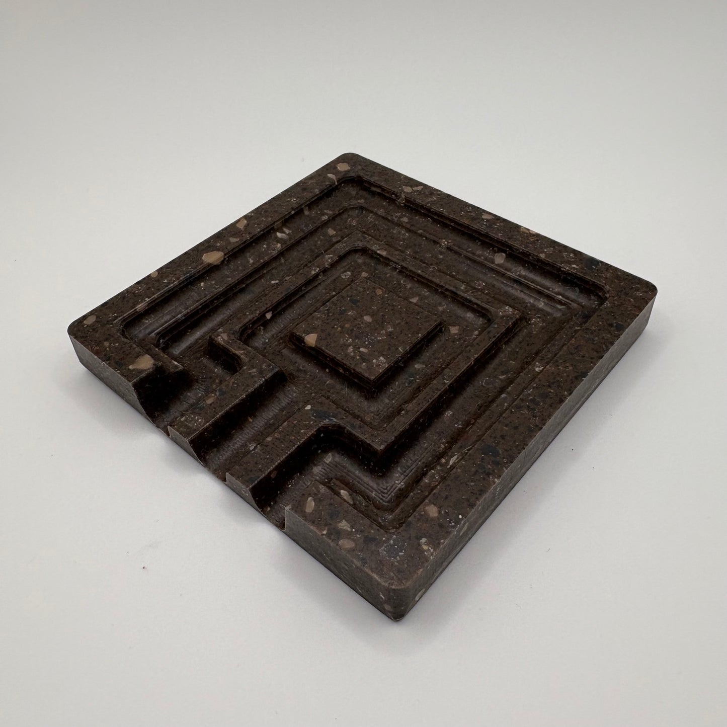 Speckled Brown Corian Soap Dish